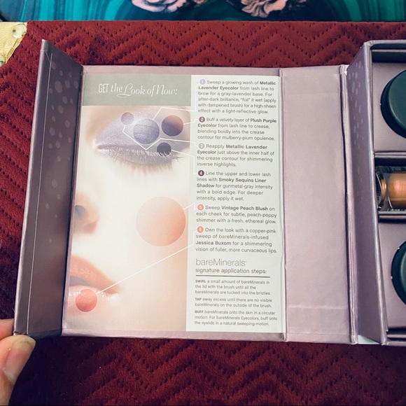 bareMinerals Face Fashion 5 pc set- eyeshadow, blush, lip polish and liner. NIB - Picture 5 of 9